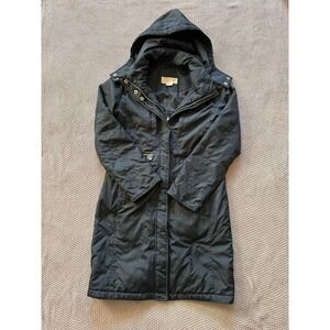 Michael Kors Women's Wind Breaker Hooded Trench Coat Drawstring Sz Xsmall‎